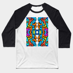 Color Swirl No.#5 Baseball T-Shirt